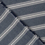 Navy Blue Cotton Canvas with White Stripes - Ribes y Casals