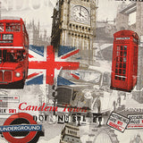 London Vintage Printed Cotton Canvas - Ribes y Casals