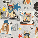 Rocker Dogs Printed Cotton Canvas - Ribes y Casals