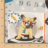 Rocker Dogs Printed Cotton Canvas - Ribes y Casals
