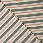 Green Stripes on Canvas with Embroidered Stripe - Ribes y Casals