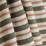 Green Stripes on Canvas with Embroidered Stripe - Ribes y Casals