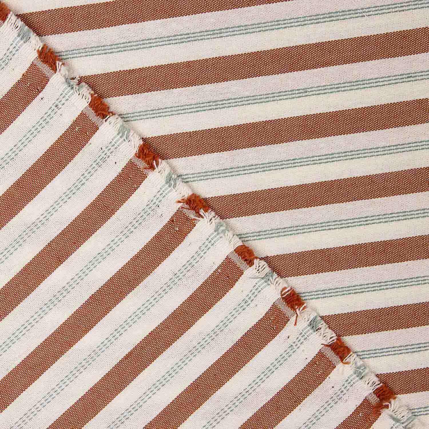 Clay Stripes Canvas with Embroidered Stripe - Ribes y Casals