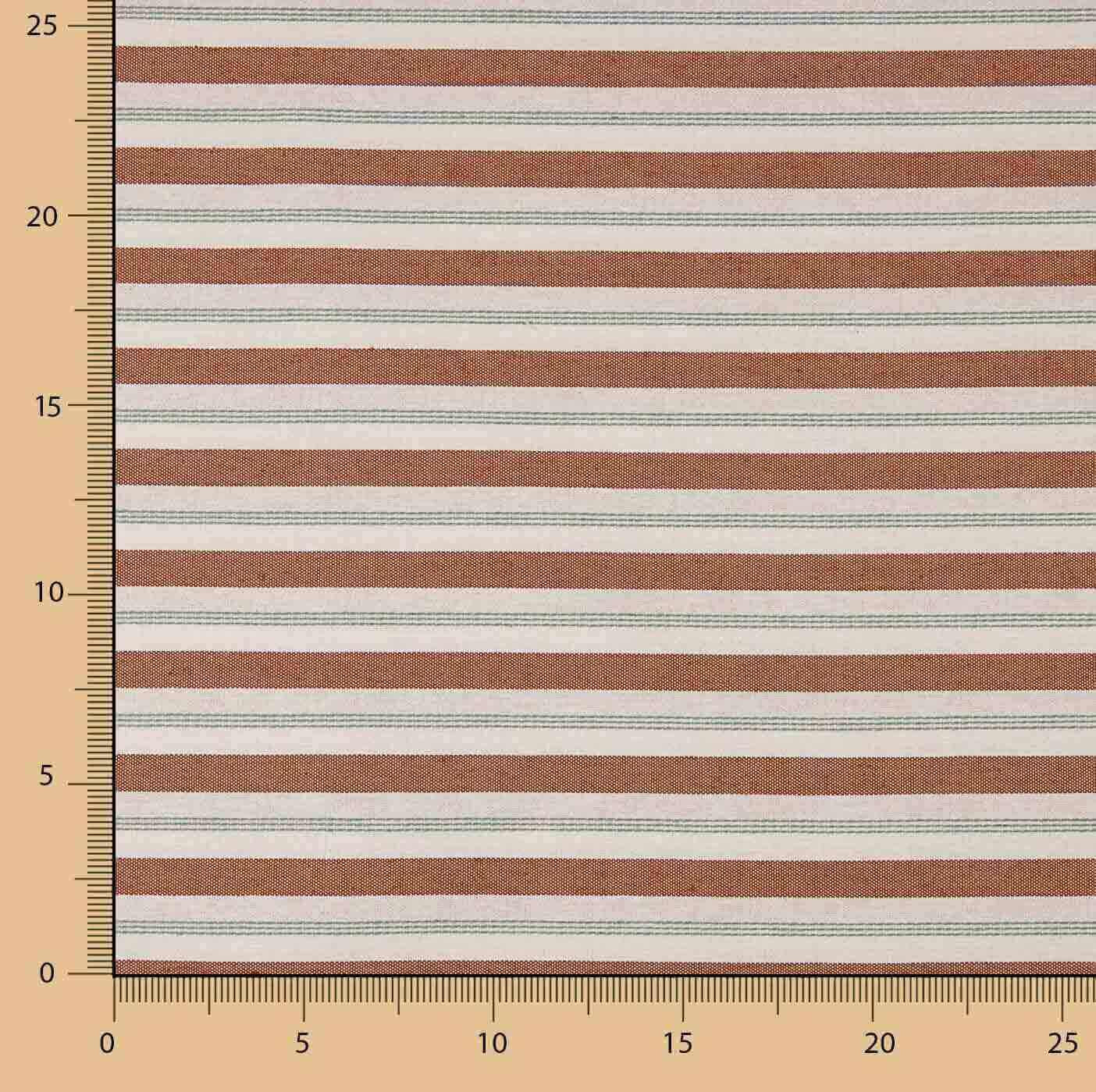 Clay Stripes Canvas with Embroidered Stripe - Ribes y Casals