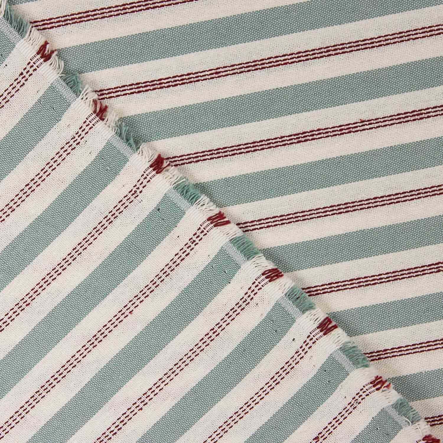 Blue Stripes on Canvas with Embroidered Stripe - Ribes y Casals