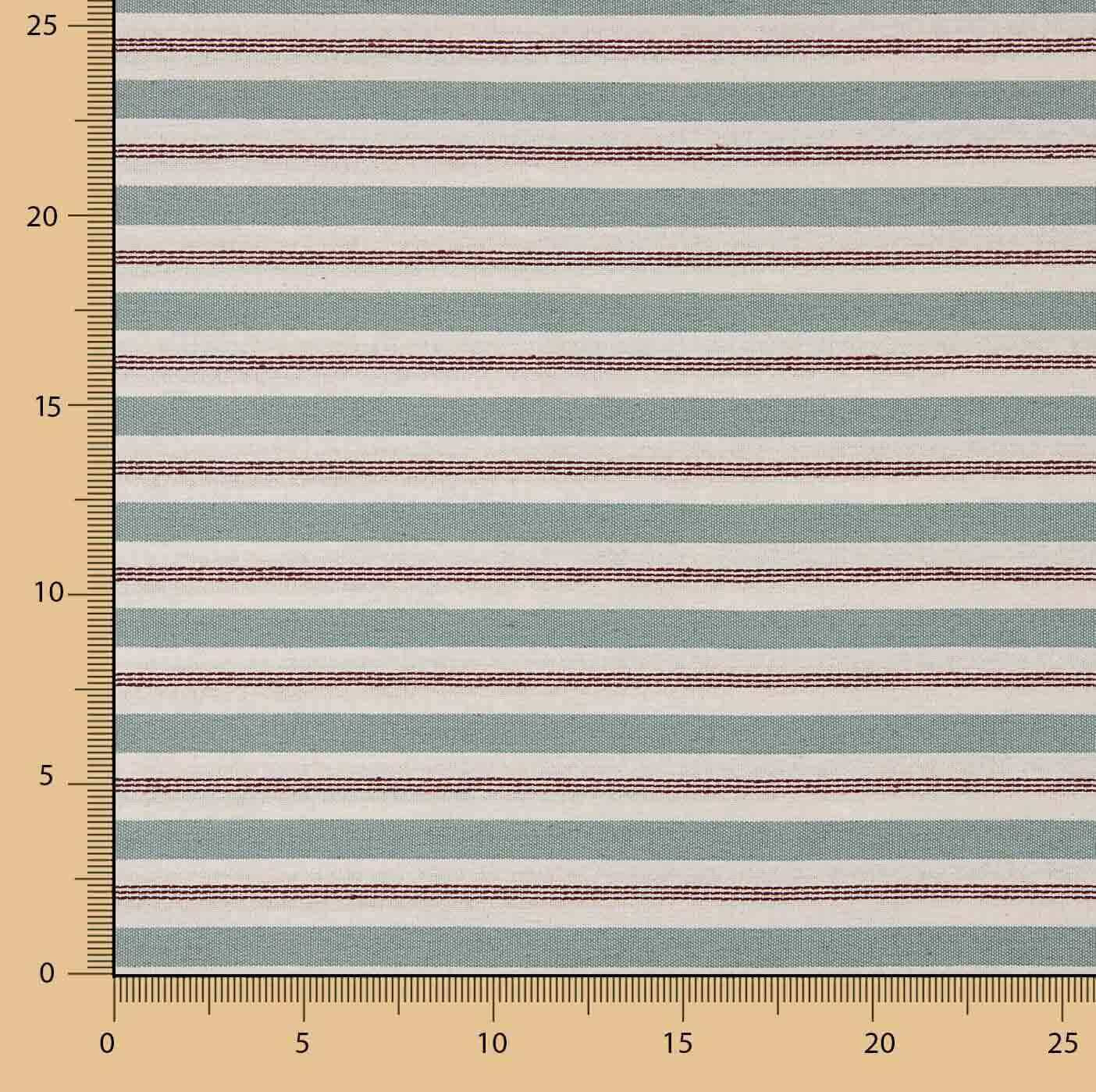 Blue Stripes on Canvas with Embroidered Stripe - Ribes y Casals