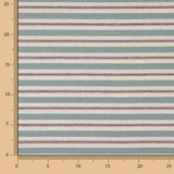Blue Stripes on Canvas with Embroidered Stripe - Ribes y Casals