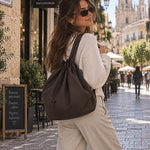 Soft Brown Water-Repellent Oxford Cloth - Ribes y Casals