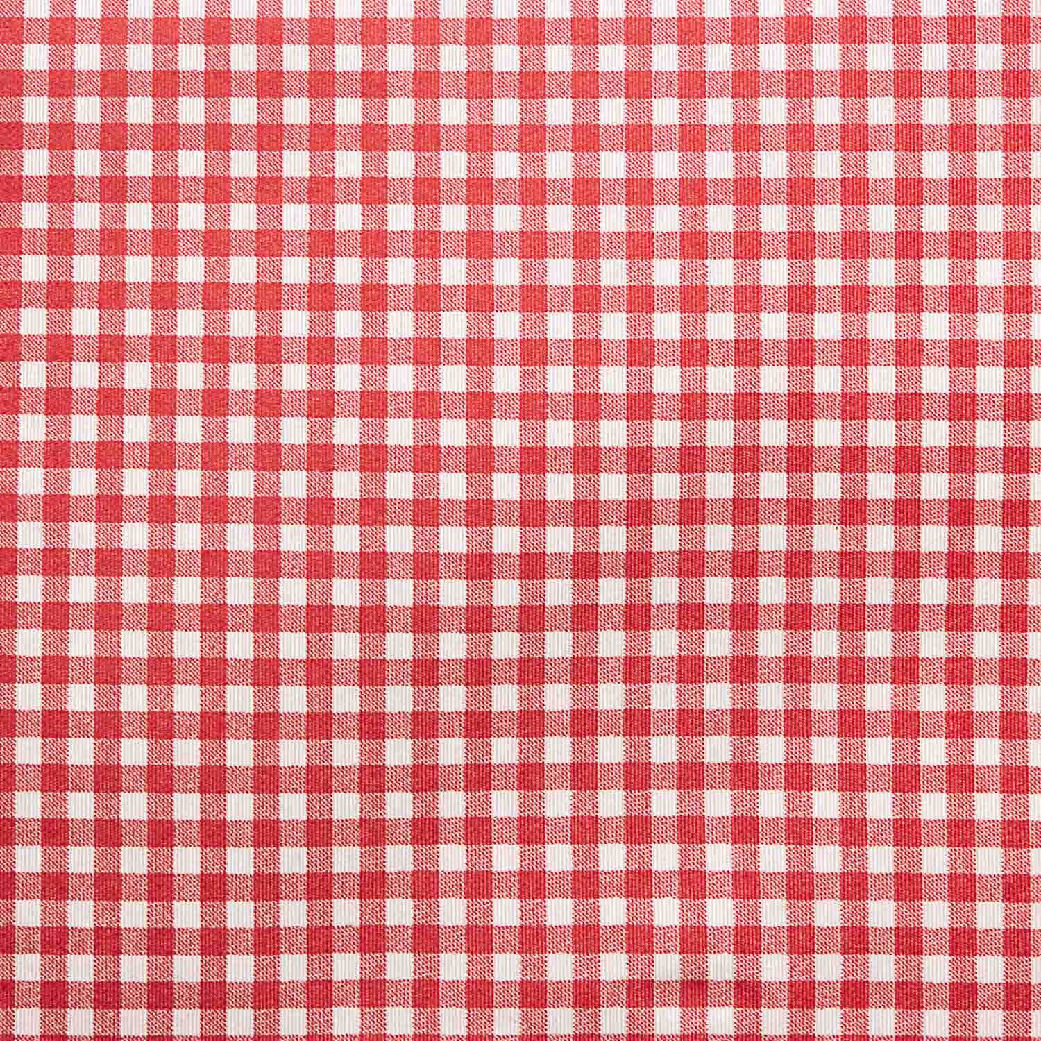 Red Vichy Check Resin-Coated Tablecloth - Ribes y Casals