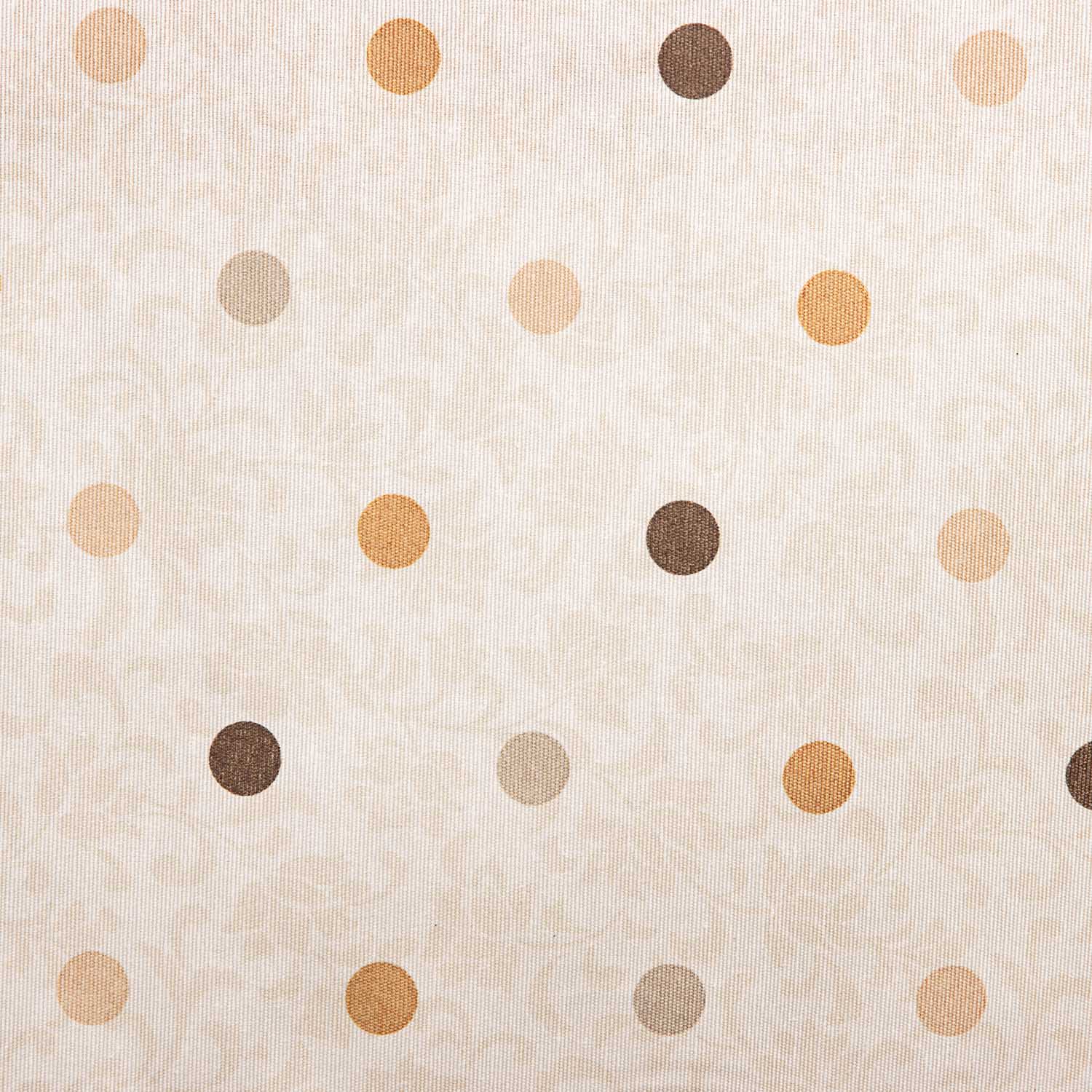 Beige and Mustard Polka Dot Resin-Coated Tablecloth - Ribes y Casals