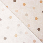 Beige and Mustard Polka Dot Resin-Coated Tablecloth - Ribes y Casals