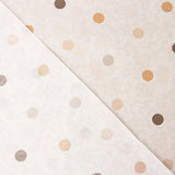 Beige and Mustard Polka Dot Resin-Coated Tablecloth - Ribes y Casals