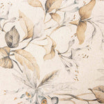 Beige Floral Print Stain-Resistant Table Linen - Ribes y Casals