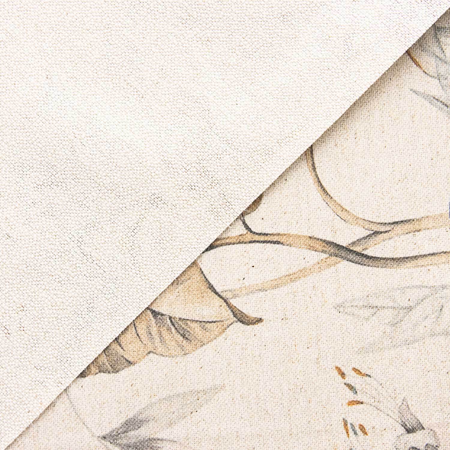 Beige Floral Print Stain-Resistant Table Linen - Ribes y Casals