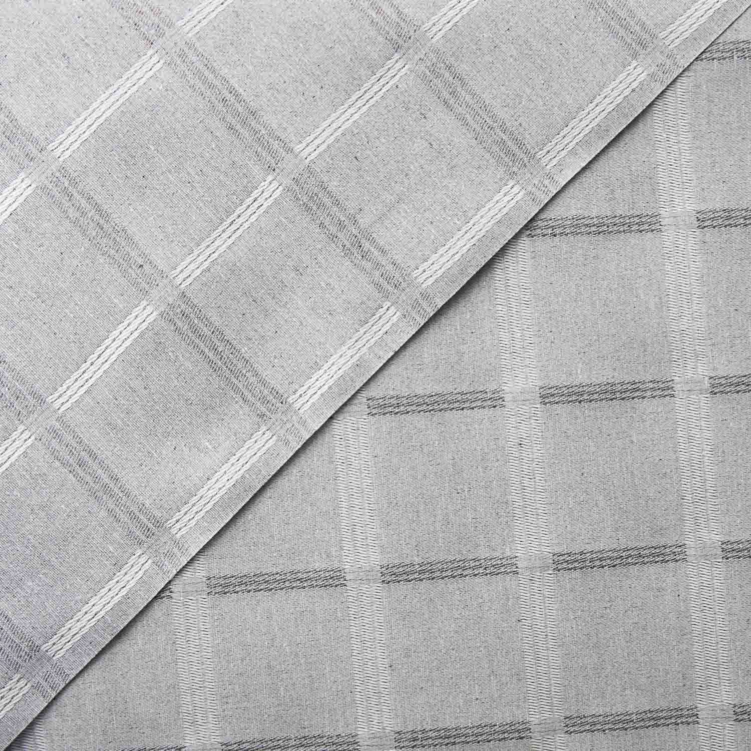 Grey Checked Resin-Coated Tablecloth - Ribes y Casals