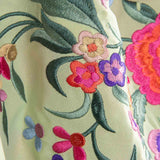 Light Green Embroidered Flamenco Shawl - Ribes y Casals