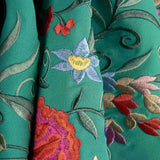 Green Embroidered Flamenco Shawl - Ribes y Casals
