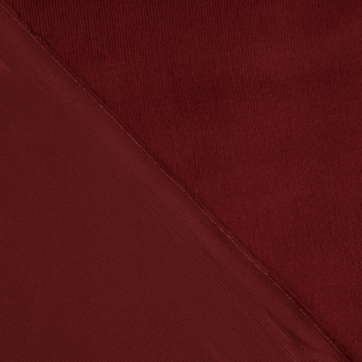 Dark Red Cotton Needlecord - Ribes y Casals