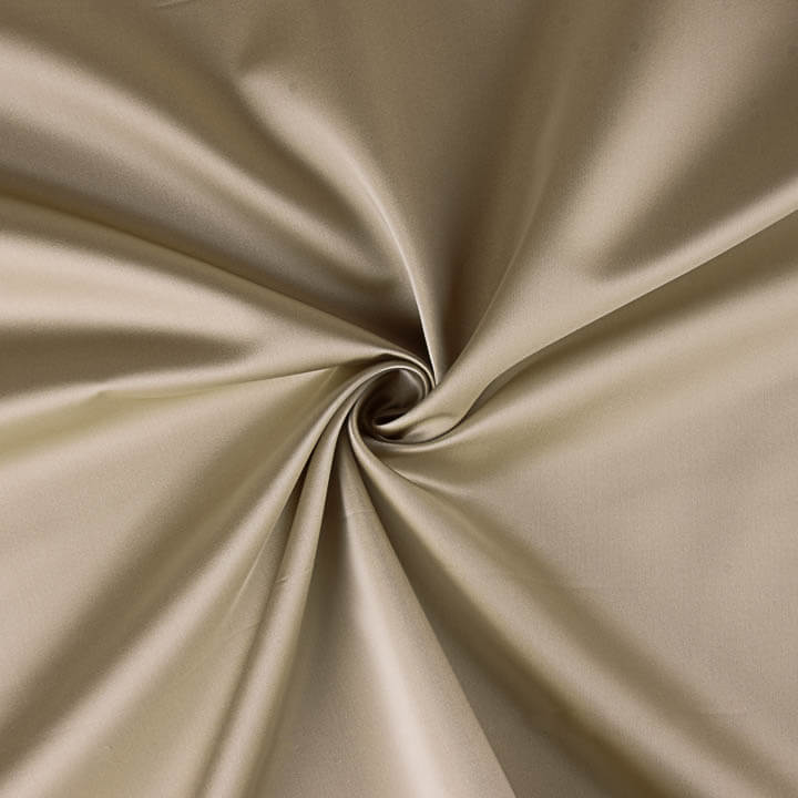 Reversible Mikado Satin, Soft Beige and Camel - Ribes y Casals