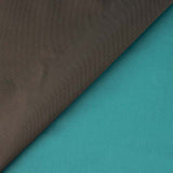 Reversible Mikado Satin in Turquoise Blue and Brown - Ribes y Casals