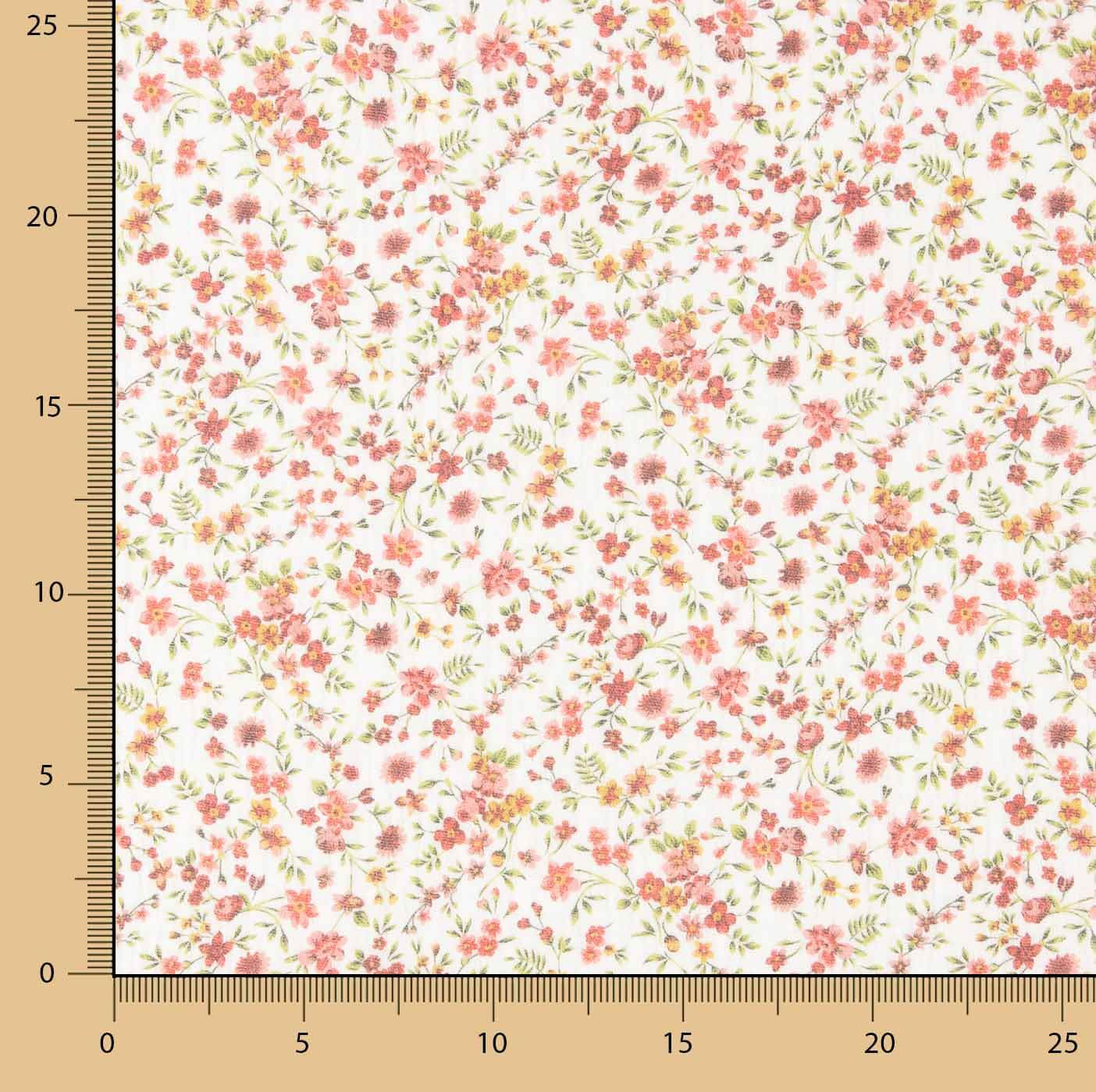 Mini Pink Flower Cotton Muslin - Ribes y Casals