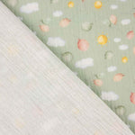Cotton Muslin Cloth with Pastel Clouds and Suns - Ribes y Casals