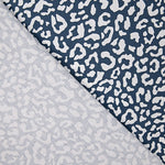 Nairobi Printed Percale – Navy Blue and White - Ribes y Casals