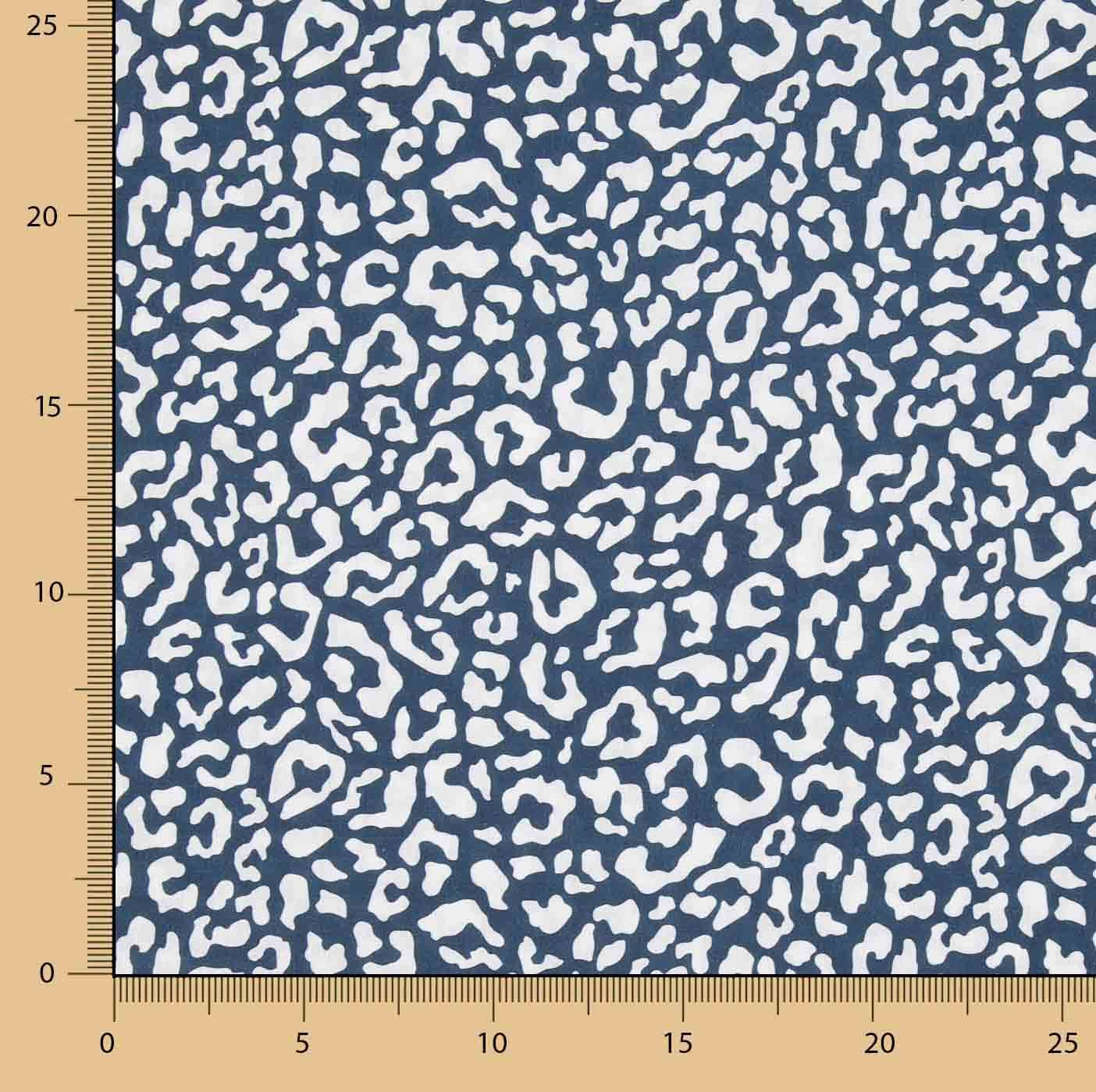 Nairobi Printed Percale – Navy Blue and White - Ribes y Casals
