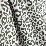Nairobi Printed Percale – Dark Green and White - Ribes y Casals