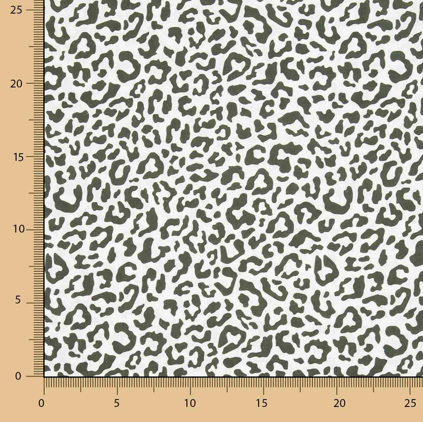 Nairobi Printed Percale – Dark Green and White - Ribes y Casals
