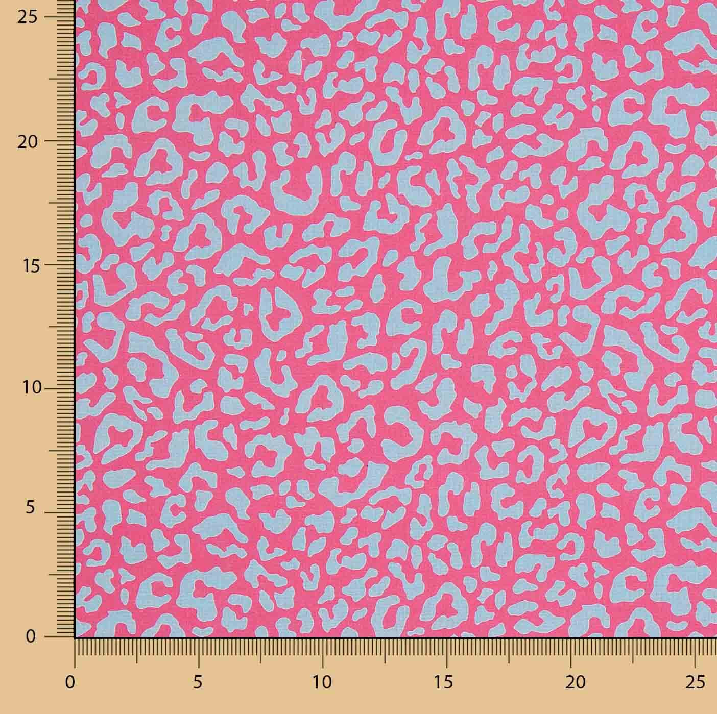 Nairobi Printed Percale in Fuchsia and Turquoise - Ribes y Casals