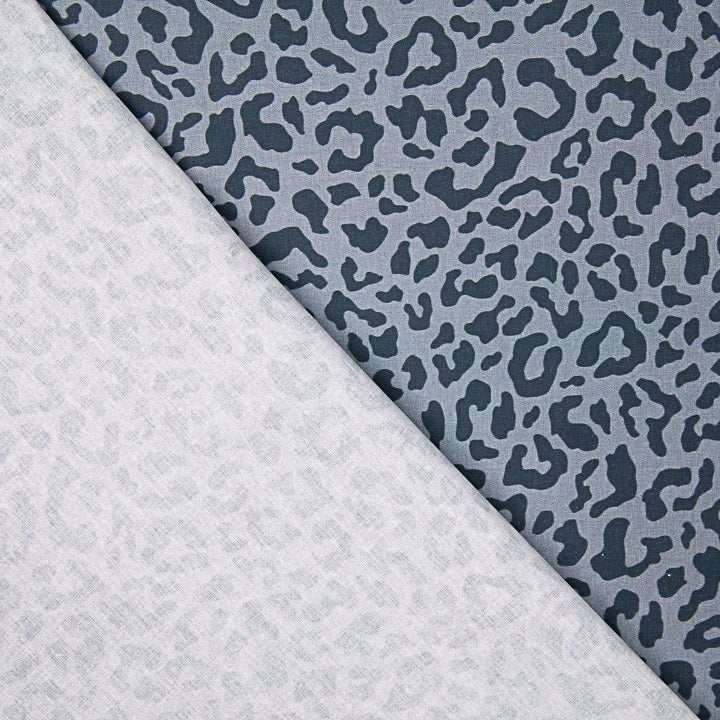Nairobi Printed Percale – Navy Blue and Grey - Ribes y Casals