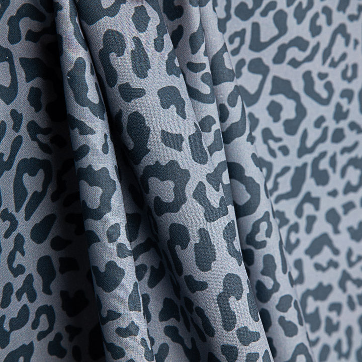 Nairobi Printed Percale – Navy Blue and Grey - Ribes y Casals