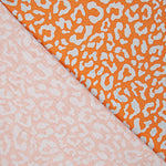 Nairobi Printed Percale – Orange and Light Blue - Ribes y Casals