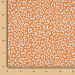 Nairobi Printed Percale – Orange and Light Blue - Ribes y Casals