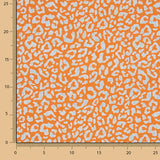 Nairobi Printed Percale – Orange and Light Blue - Ribes y Casals