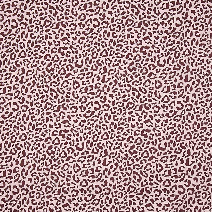 Nairobi Printed Percale – Burgundy and Pale Pink - Ribes y Casals