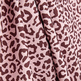 Nairobi Printed Percale – Burgundy and Pale Pink - Ribes y Casals