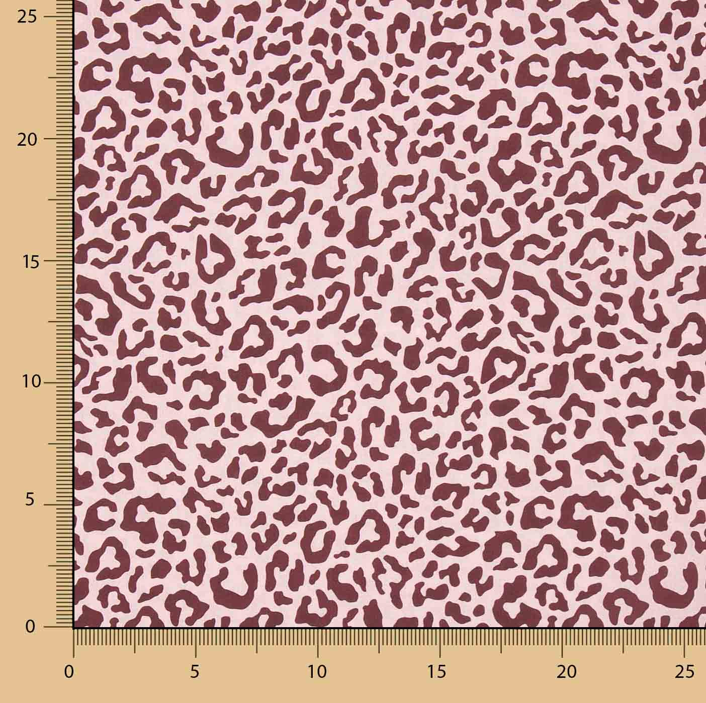 Nairobi Printed Percale – Burgundy and Pale Pink - Ribes y Casals