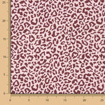 Nairobi Printed Percale – Burgundy and Pale Pink - Ribes y Casals