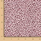Nairobi Printed Percale – Burgundy and Pale Pink - Ribes y Casals