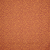 Nairobi Mustard Burgundy Printed Percale - Ribes y Casals