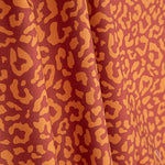 Nairobi Mustard Burgundy Printed Percale - Ribes y Casals