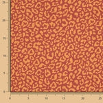 Nairobi Mustard Burgundy Printed Percale - Ribes y Casals