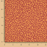 Nairobi Mustard Burgundy Printed Percale - Ribes y Casals