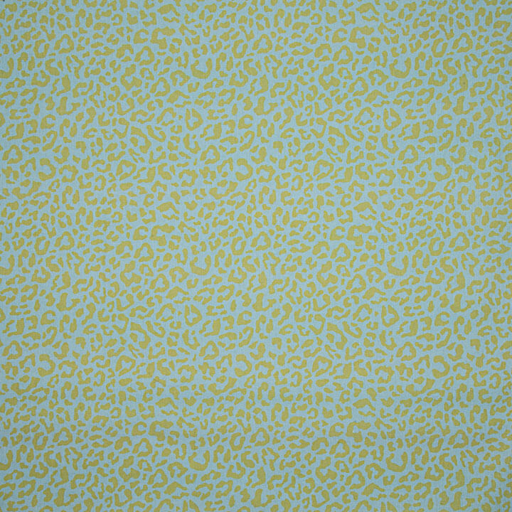 Nairobi Printed Percale – Lime Green, Sky Blue - Ribes y Casals