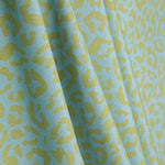 Nairobi Printed Percale – Lime Green, Sky Blue - Ribes y Casals
