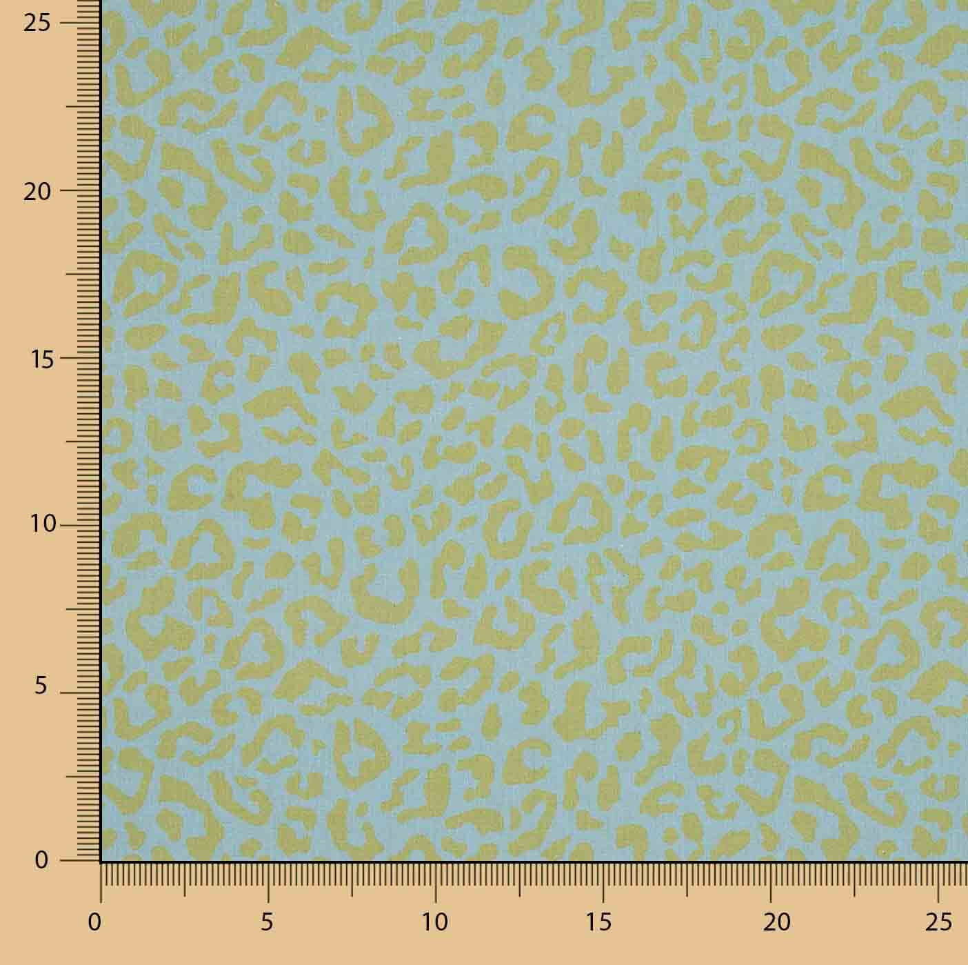 Nairobi Printed Percale – Lime Green, Sky Blue - Ribes y Casals