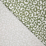 Nairobi Printed Percale – Olive Green and White - Ribes y Casals