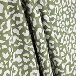 Nairobi Printed Percale – Olive Green and White - Ribes y Casals